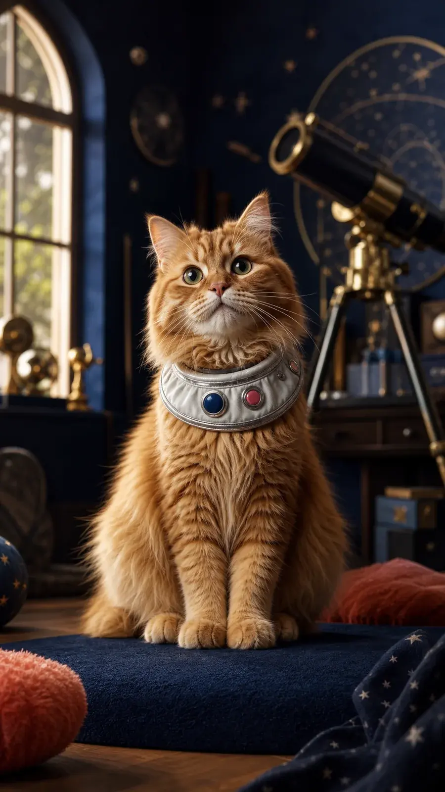 Telescope room cat