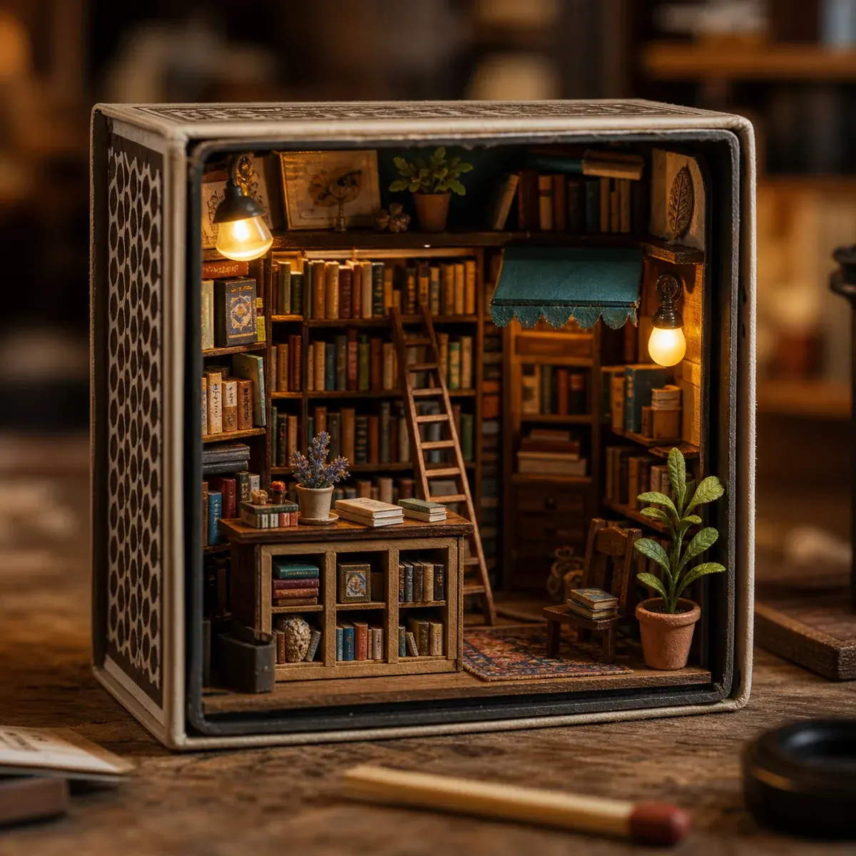 Matchbox bookshop macro