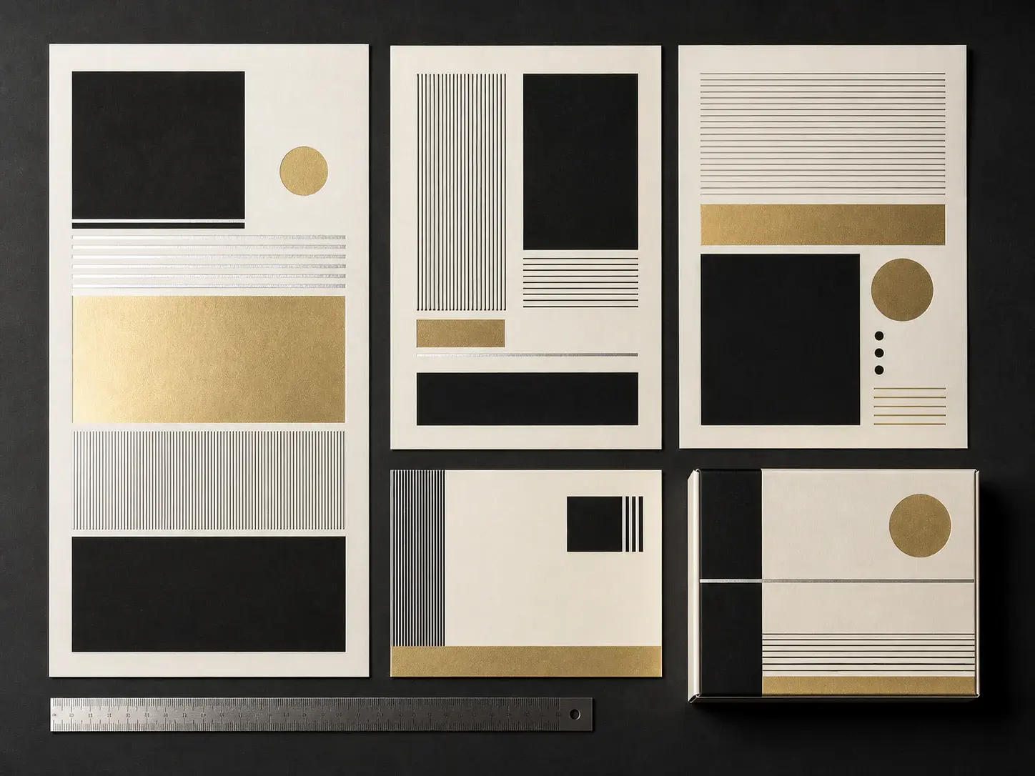 Editorial poster and packaging layout concepts for GPT Image 2.5 text-heavy visuals