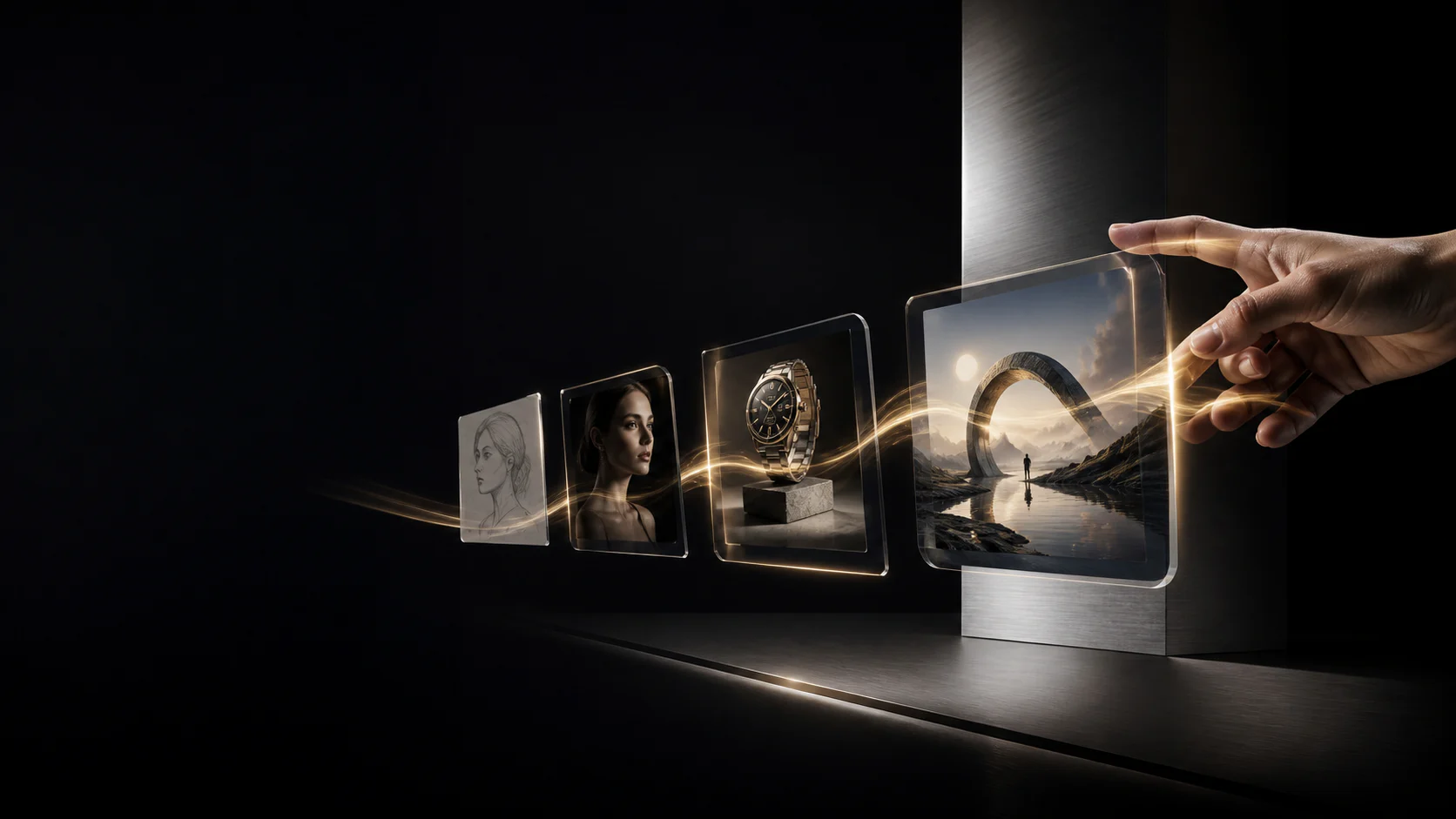 Cinematic creator portrait for GPT Image 2.5 image creation